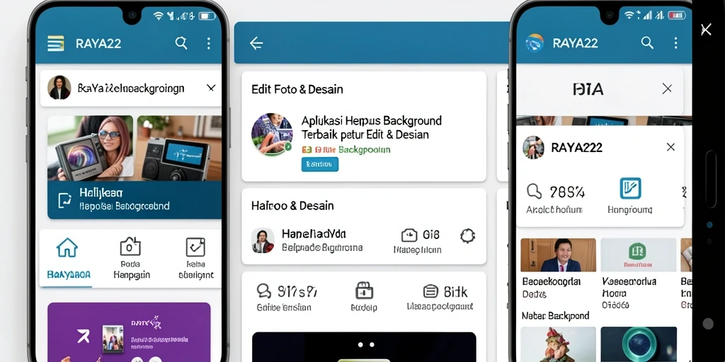 Screenshot RAYA22 menampilkan antarmuka intuitif untuk Hapus Background.