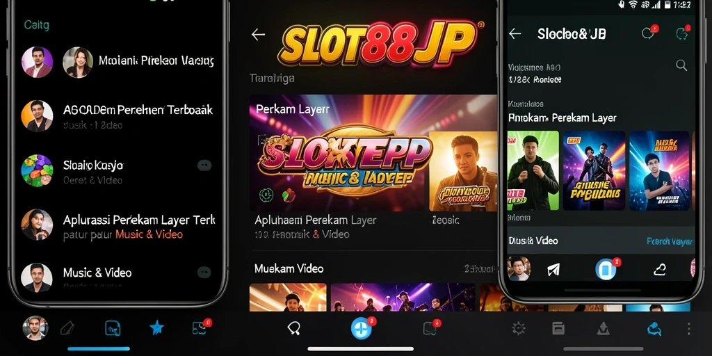 Antarmuka aplikasi SLOT88JP saat merekam layar.