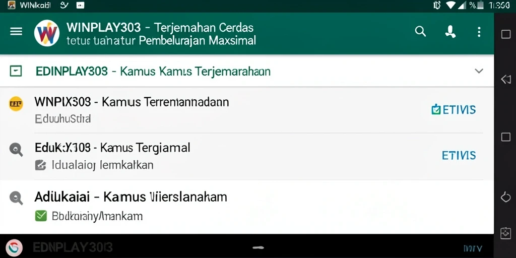 Tampilan antarmuka pengguna WINPLAY303 yang intuitif dan interaktif.